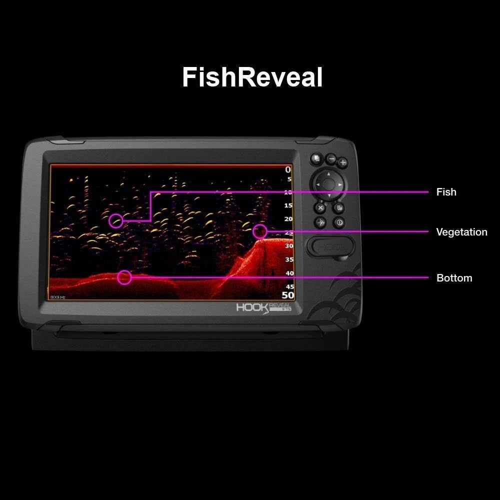 Hook Reveal 7 Inch Fish Finders with Transducer