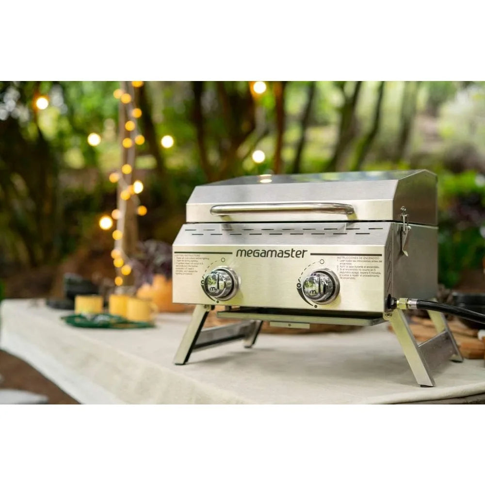 Premium Outdoor Cooking 2-Burner Grill, Camping, Outdoor Kitchen