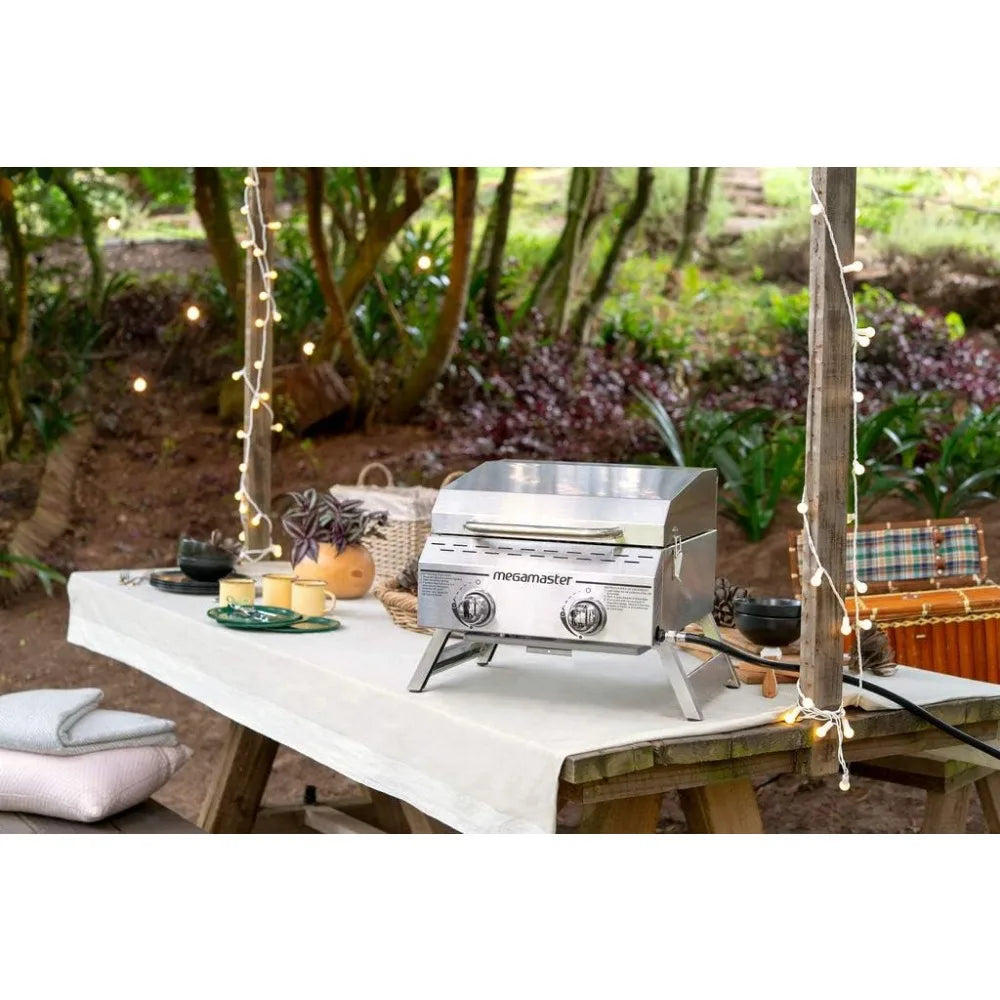 Premium Outdoor Cooking 2-Burner Grill, Camping, Outdoor Kitchen