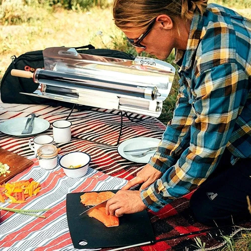 Compact Camping Cookware and Survival Gear, Portable Solar Stove