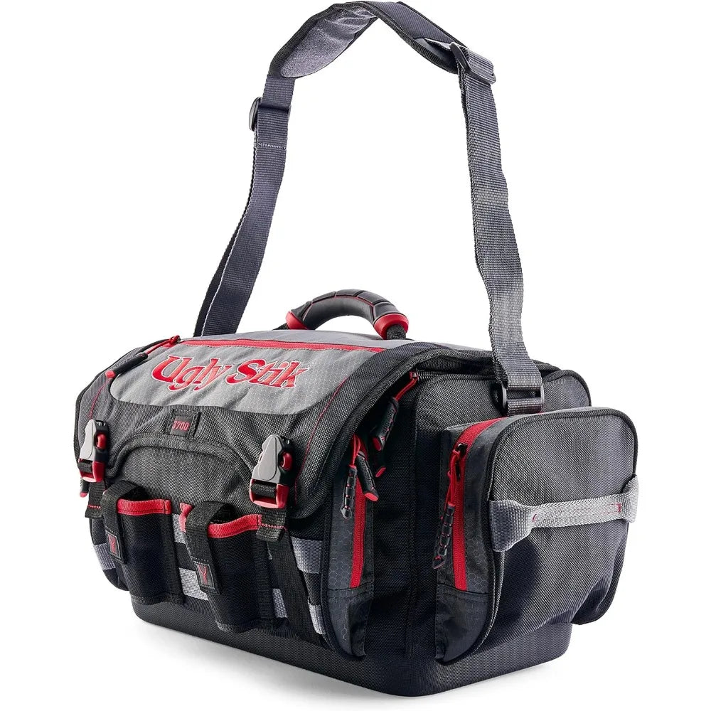 Fishing Tackle Bag with 2 Stow Away Tackle Boxes