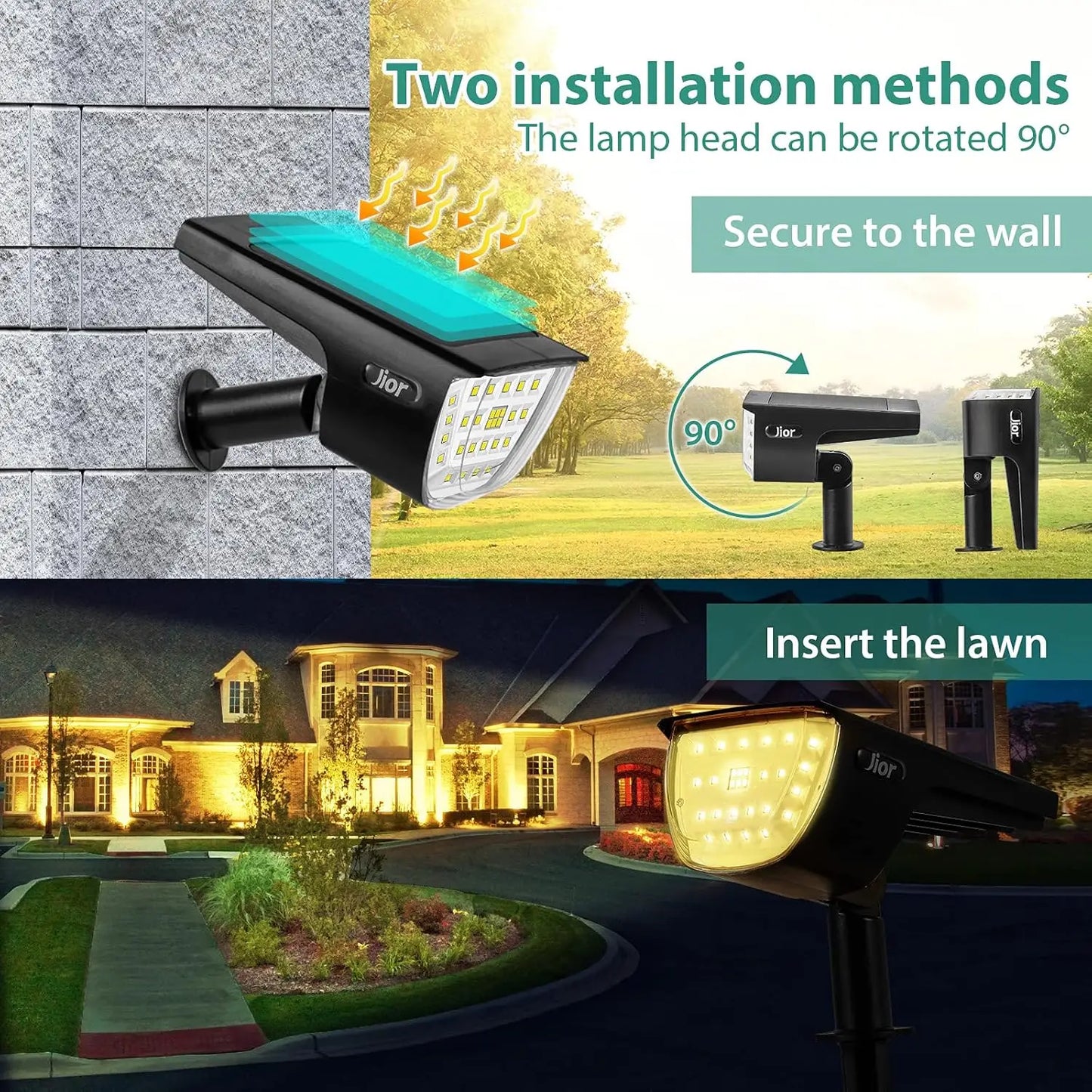 Outdoor 32 LED Waterproof Solar Powered Wall Lights