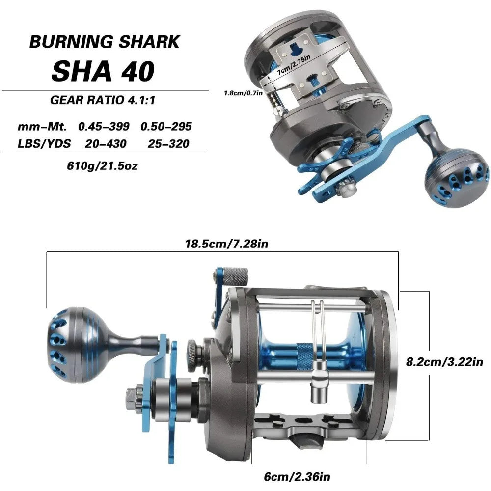 Saltwater Level Trolling Reel