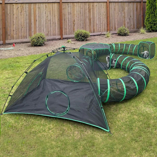 Portable Cat Play area, 3 Tents and 3 Tunnels