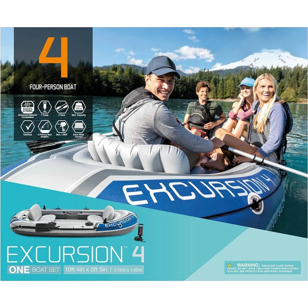 Excursion Inflatable Boat Includes Deluxe 54in Boat Oars