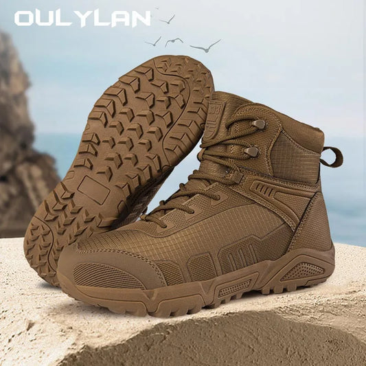 Oulylan Men's Military Boots Desert Tactical Boots 