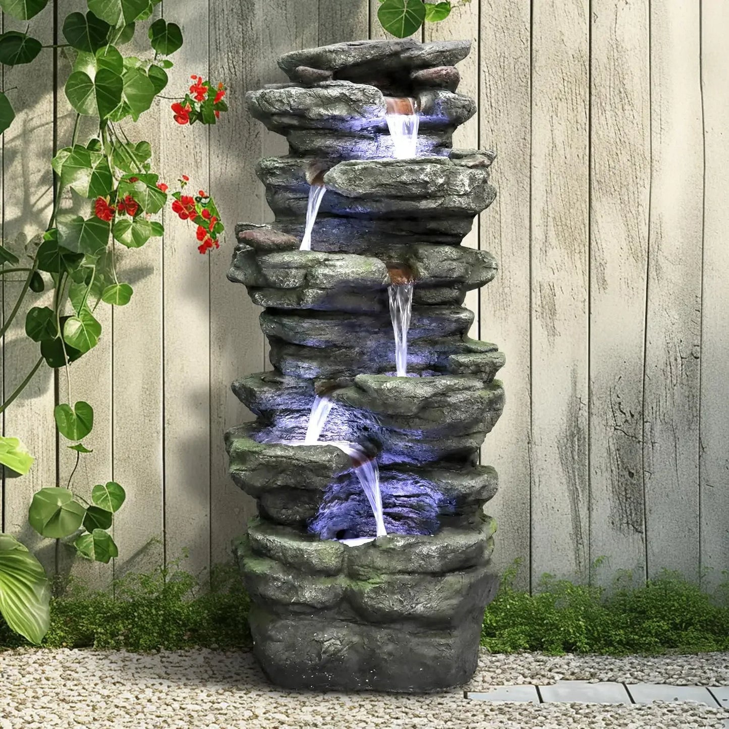 6-Tiers Cascading  Fountains and Waterfalls