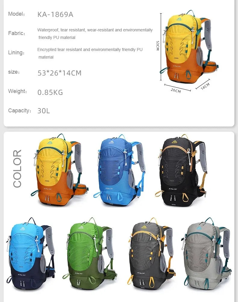 30L Hiking Backpack for Men Women