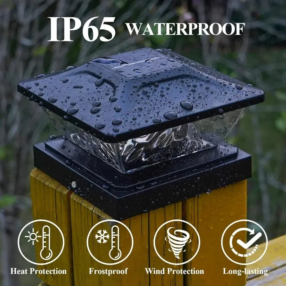 Post Caps Solar Lights Outdoor, Waterproof