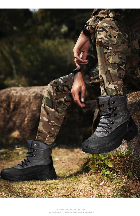 Oulylan - Men Military Combat Training Boots 