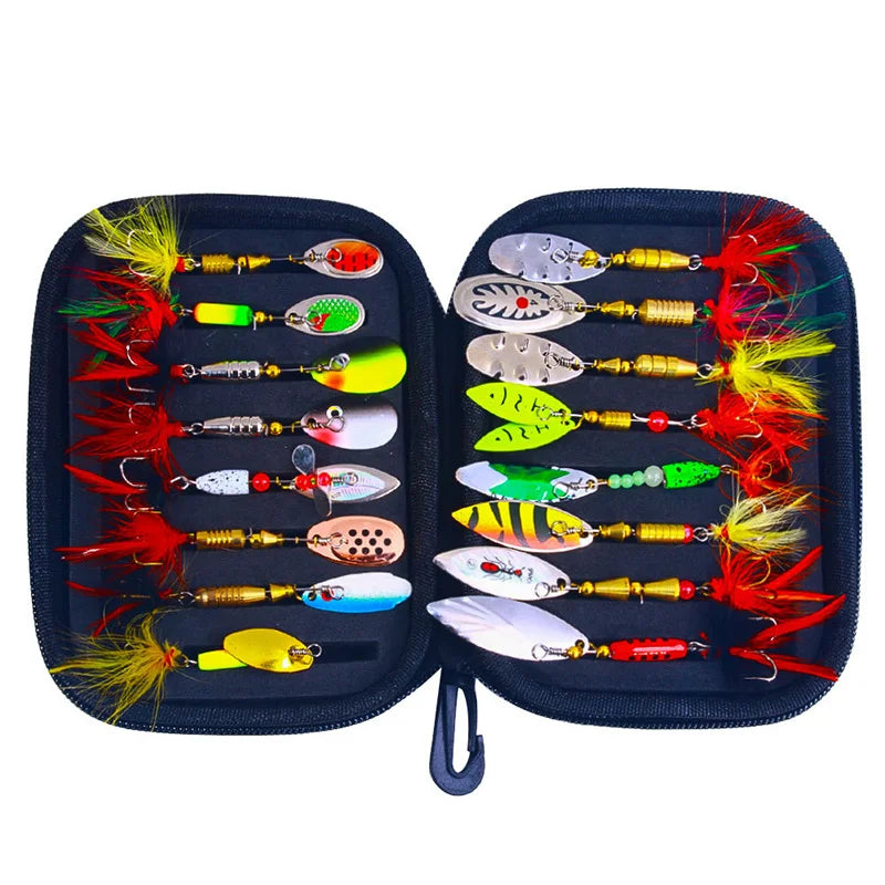 Fake Bait Spinner Lures - 16PCS