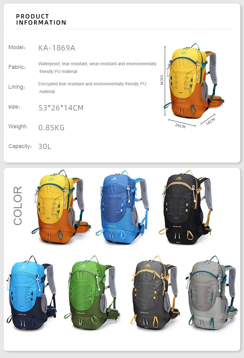 30L Hiking Backpack for Men Women