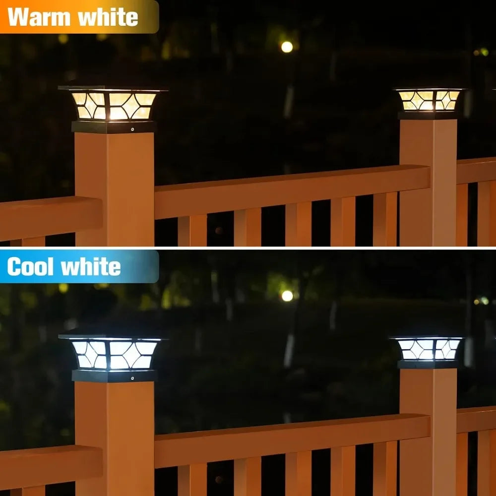 Solar Lights - Fence Post Caps