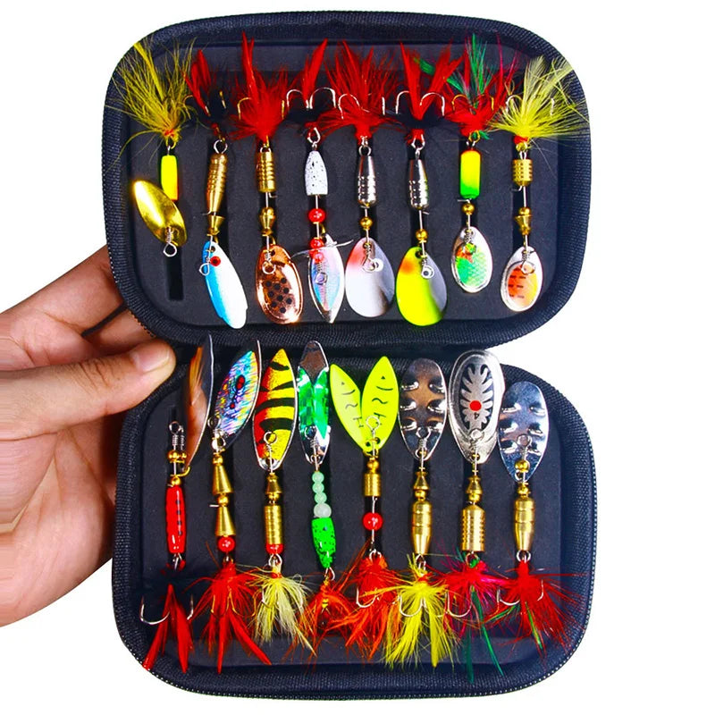 Fake Bait Spinner Lures - 16PCS