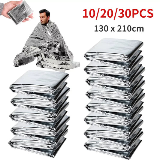 Emergency Blanket Foil Thermal Blanket for Camping Hiking Outdoor Survival