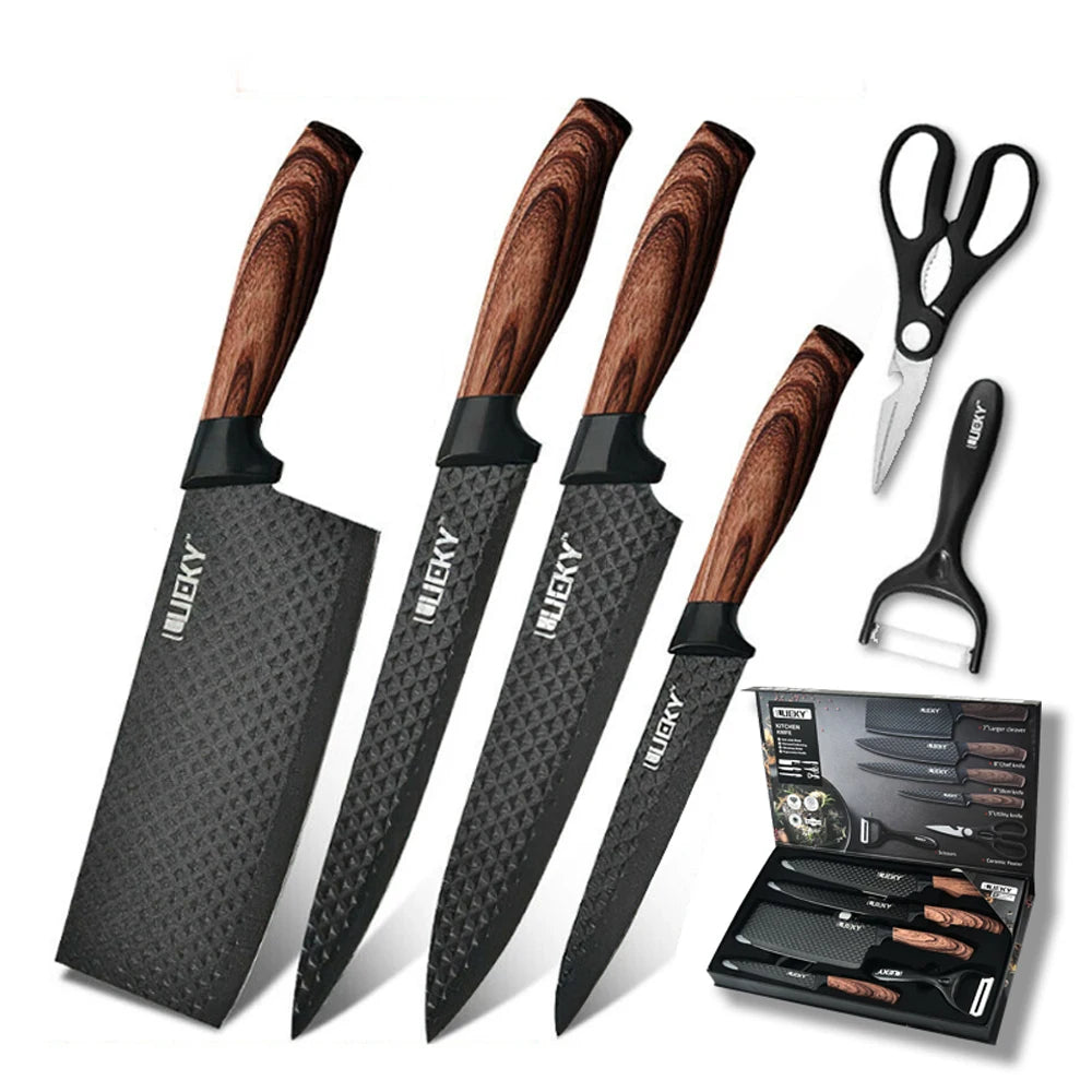 Kitchen Knives-Stainless Steel 6 PCS Sets