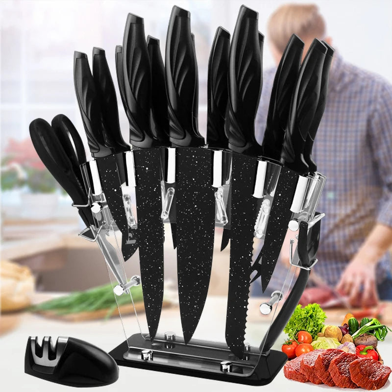 17PCs Kitchen Chef Knife Set