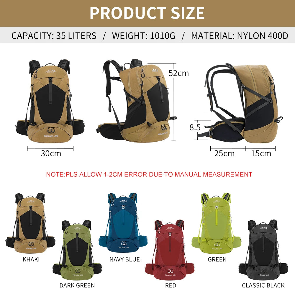 Mountaineering backpack 35 liters