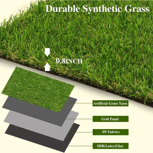 Artificial Grass Mat, Indoor Outdoor Turf Grass for Dogs, Pets/Patio, Lawn