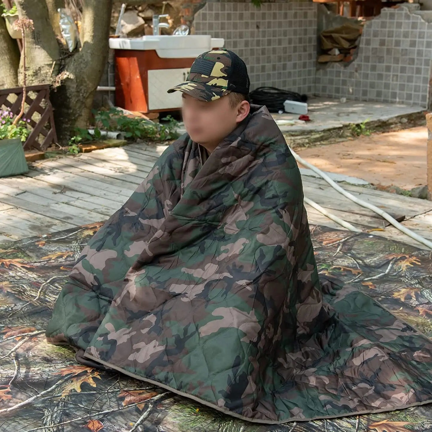 Kylebooker Waterproof Camo Woobie Blanket